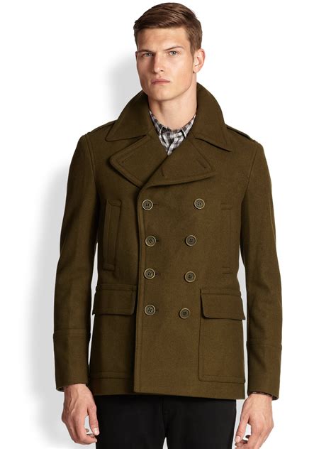 men burberry peacoat|burberry men's coat outlet.